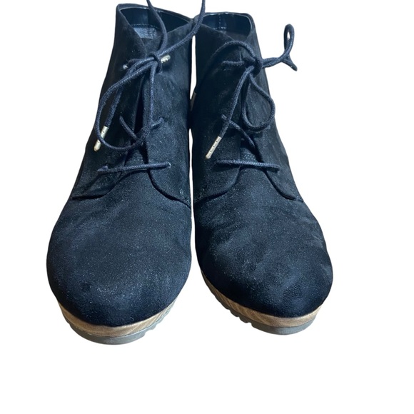 Dr Scholl’s Ceelia Lace Up Wedge Ankle Booties Size 9 - Picture 3 of 9